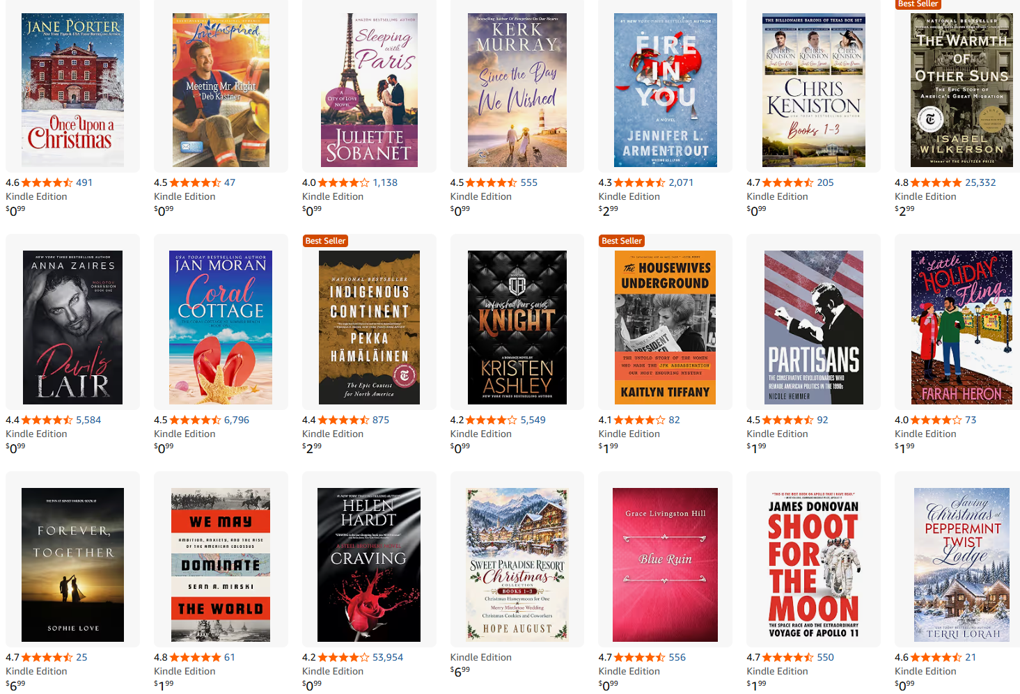 Amazon Kindle Deals Screenshot October 27, 2026