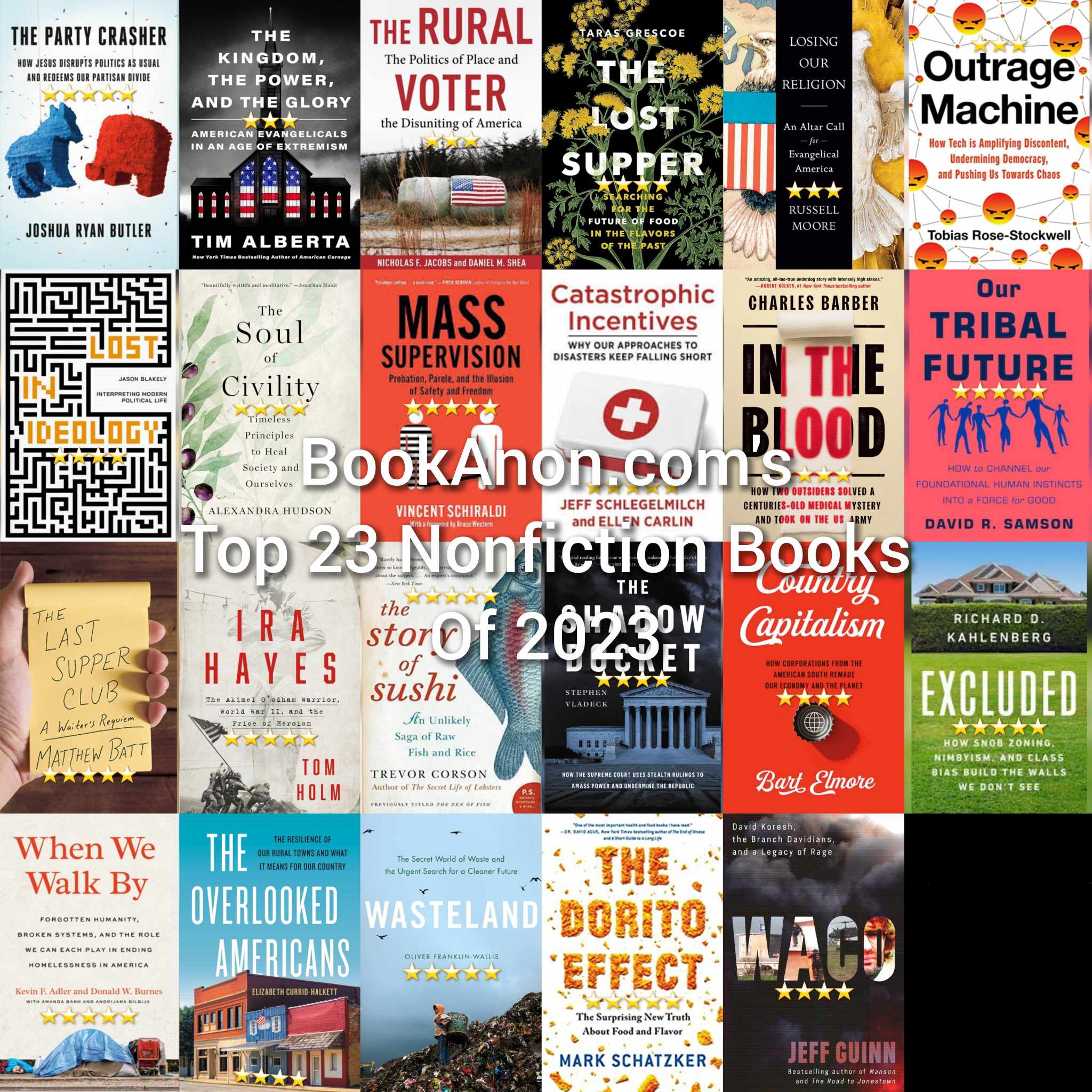 BookAnon.com's Top 23 Nonfiction Books of 2023!