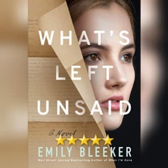 Featured New Release Of The Week: What's Left Unsaid by Emily Bleeker